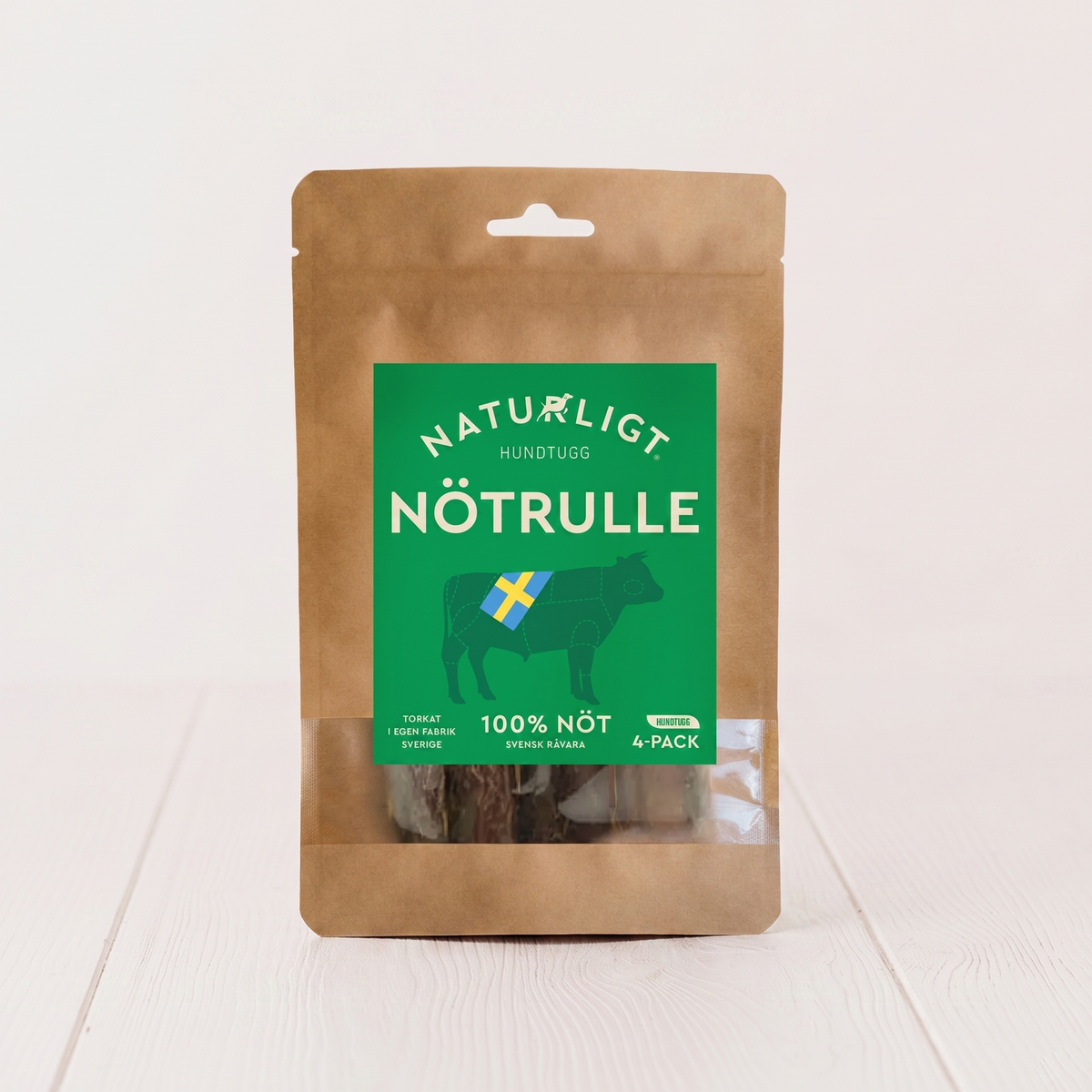 Naturligt® - Naudan pururulla 4 kpl:n pakkaus